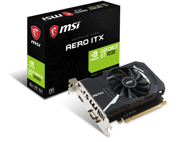 VGA MSI NVIDIA&#174; GeForce&#174; GT 1030 2GB GDDR5 (GT 1030 AERO ITX 2G OCV1) 919KT/EL 